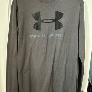 Under Armour Men's Long Sleeve Logo Tee - Gray